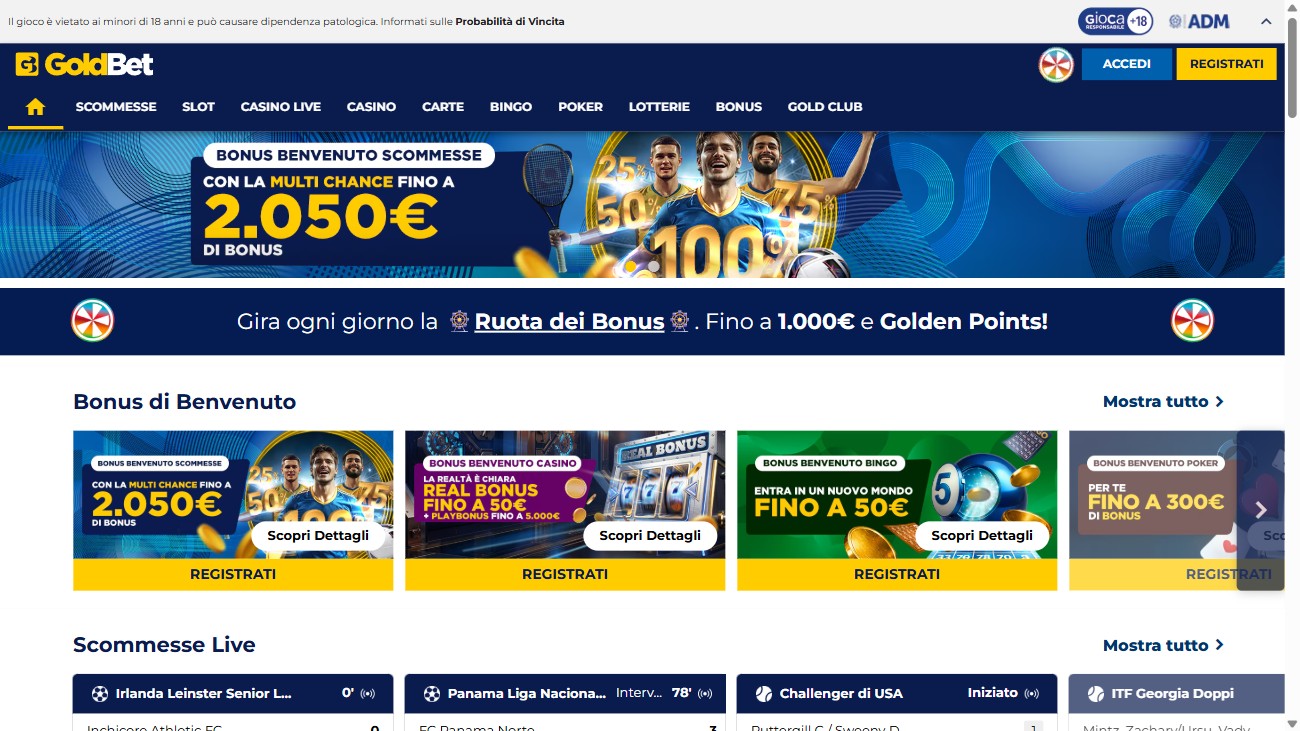 GoldBet screenshot